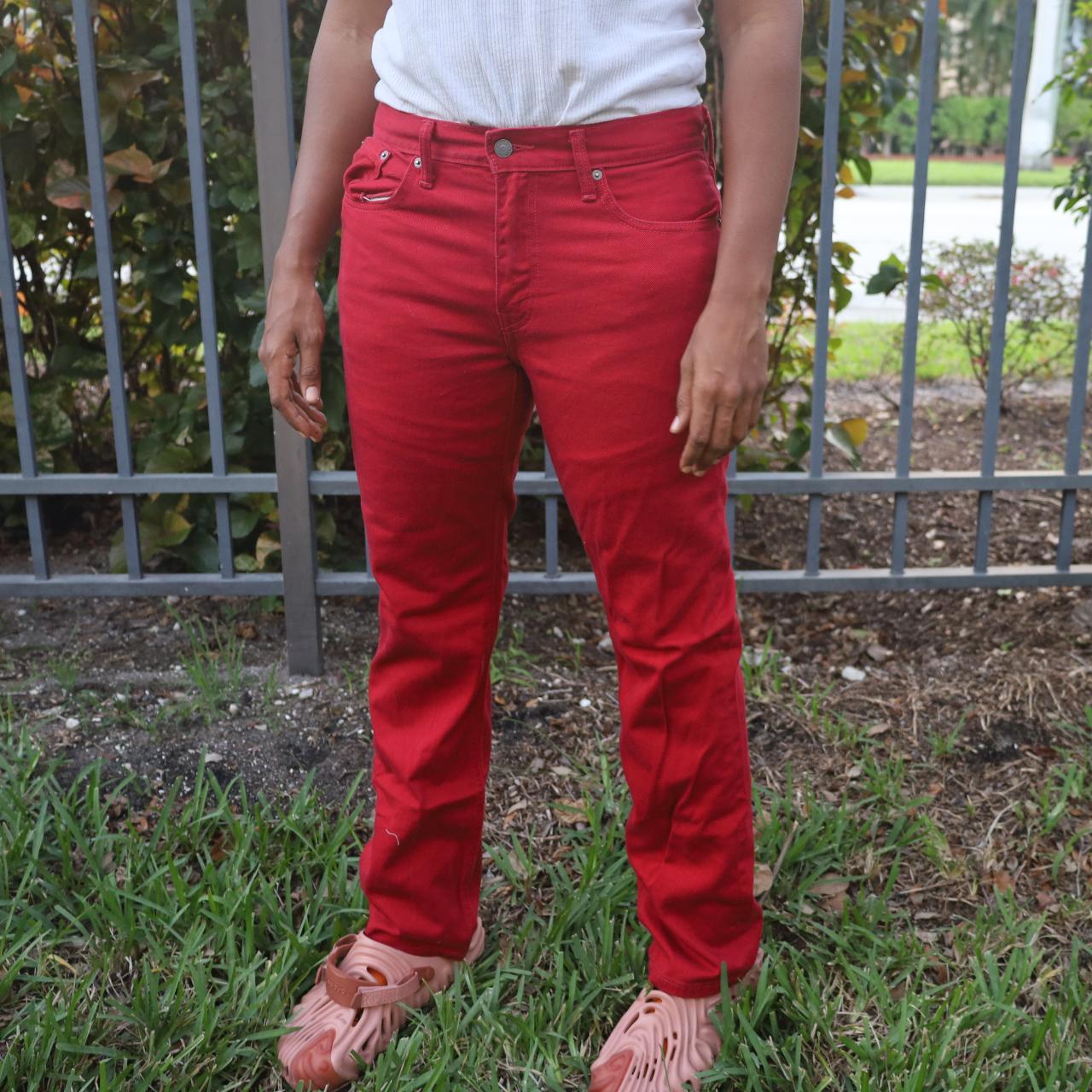 Levi's Men's Red Jeans | Depop