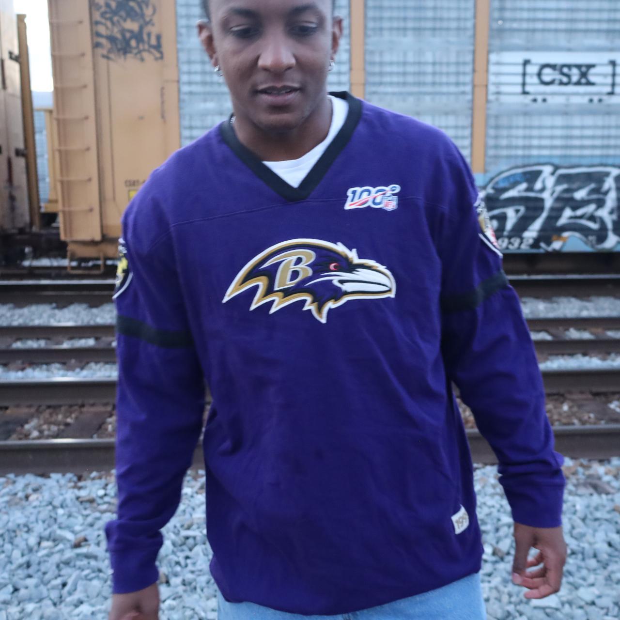 vintage mitchell & ness baltimore ravens long sleeve