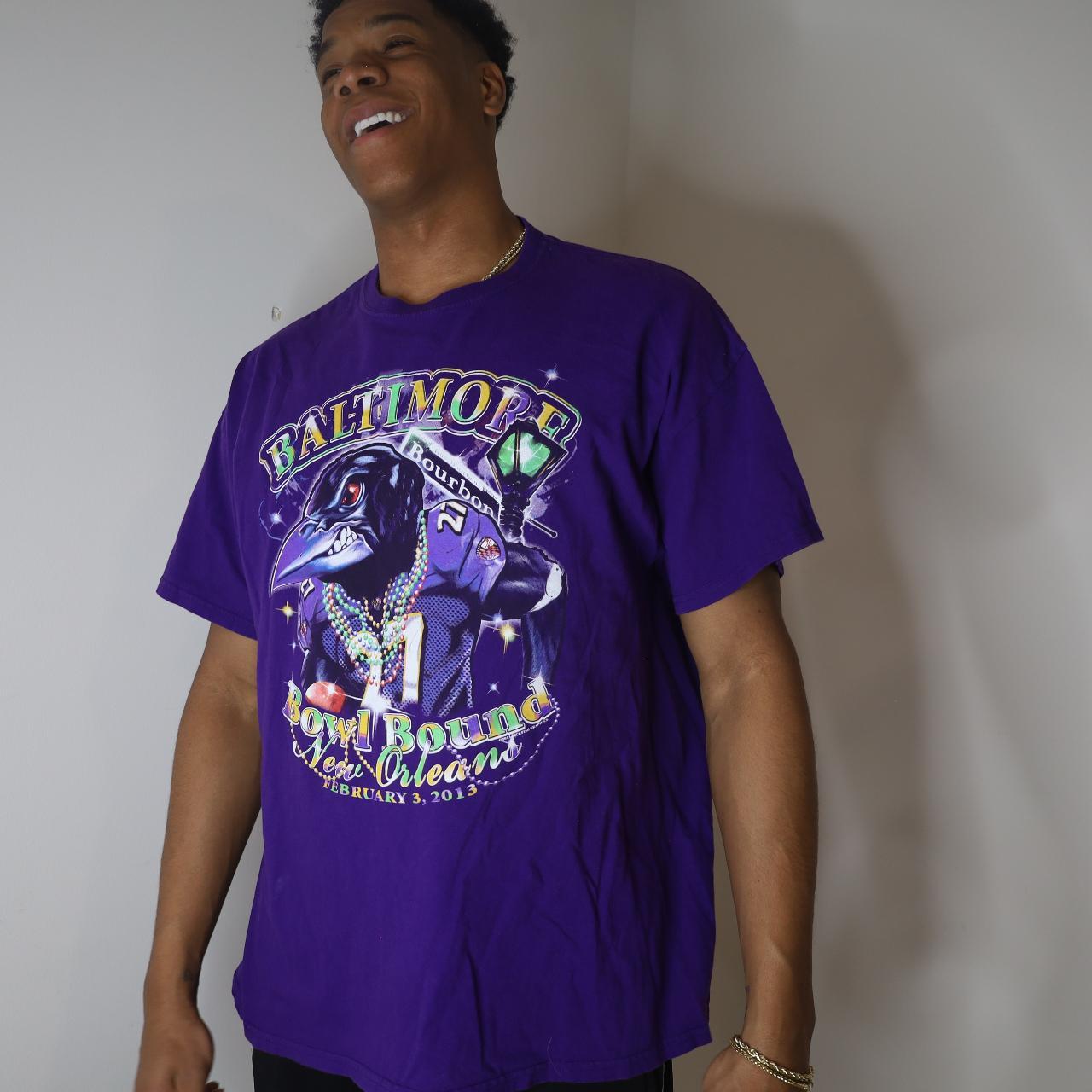 Vintage 90's Baltimore Ravens NFL Graphic T-shirt - Depop