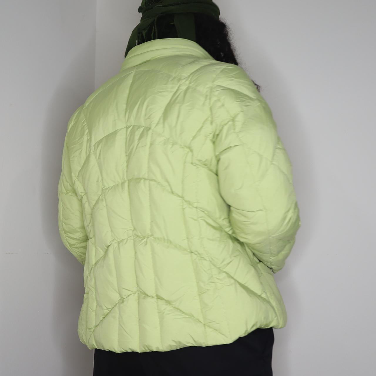 Lime green bubble outlet coat