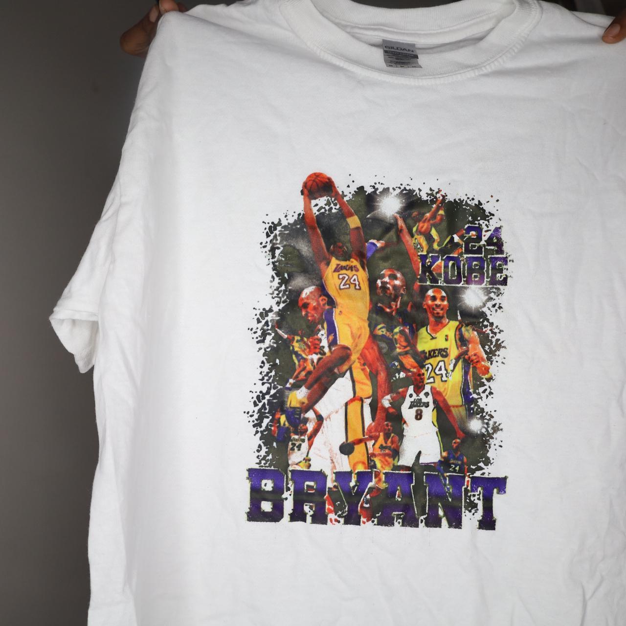 Kobe Bryant White Gildan Memorial Shirt