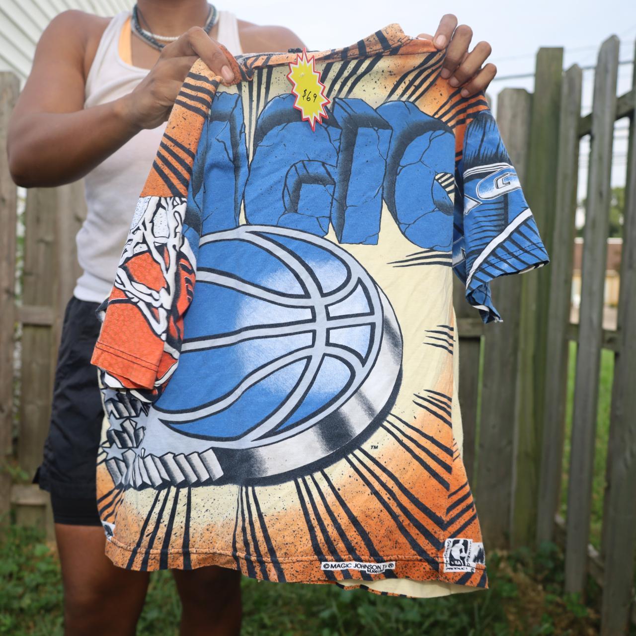 vintage NBA Orlando Magic shirt Slight cracking on - Depop