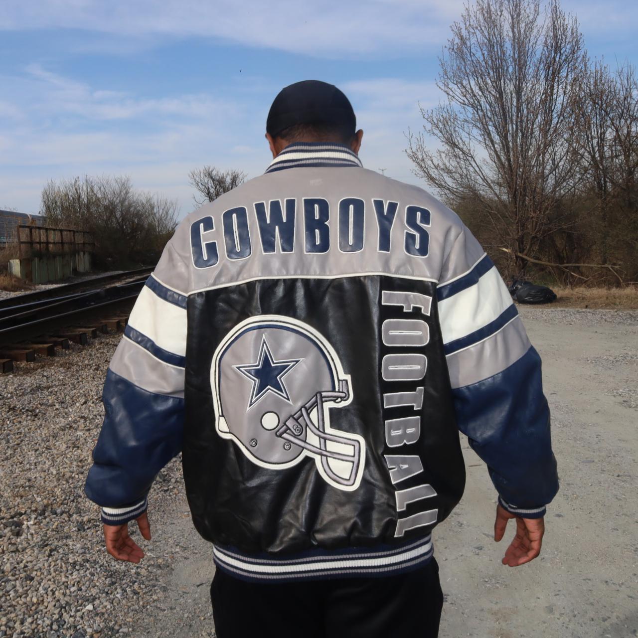 Dallas cowboys shops mens leather jacket