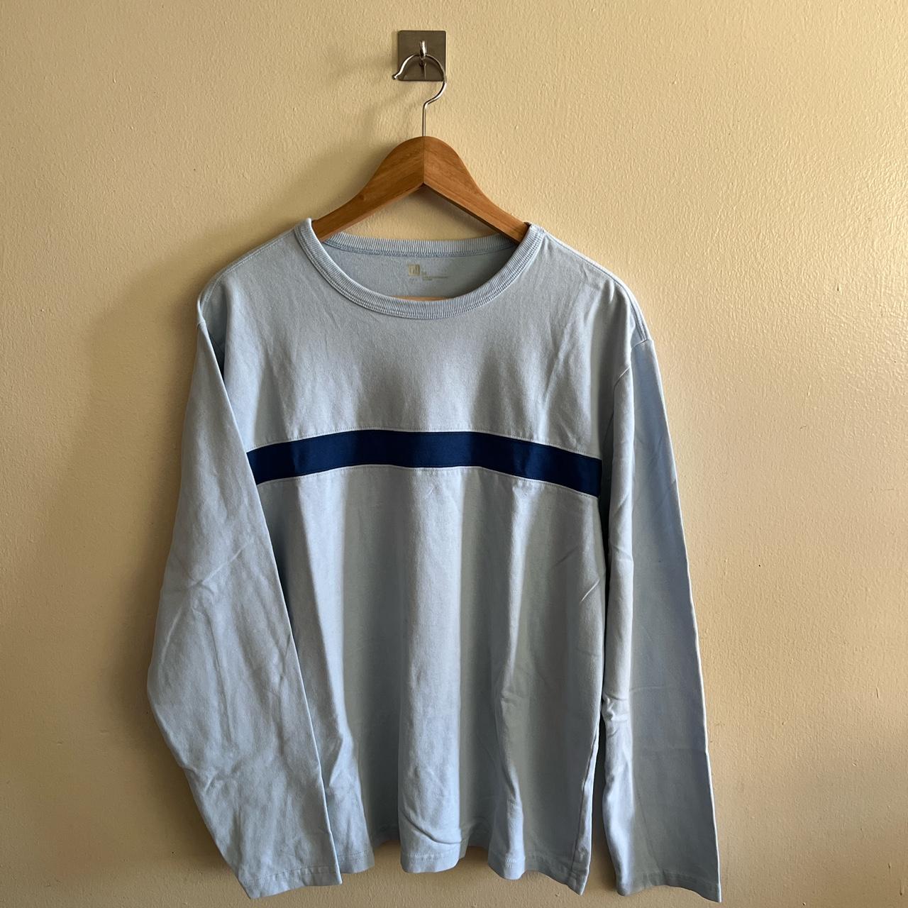 GAP BLUE LONG SLEEVE UNISEX M FREE SHIPPING #gap... - Depop