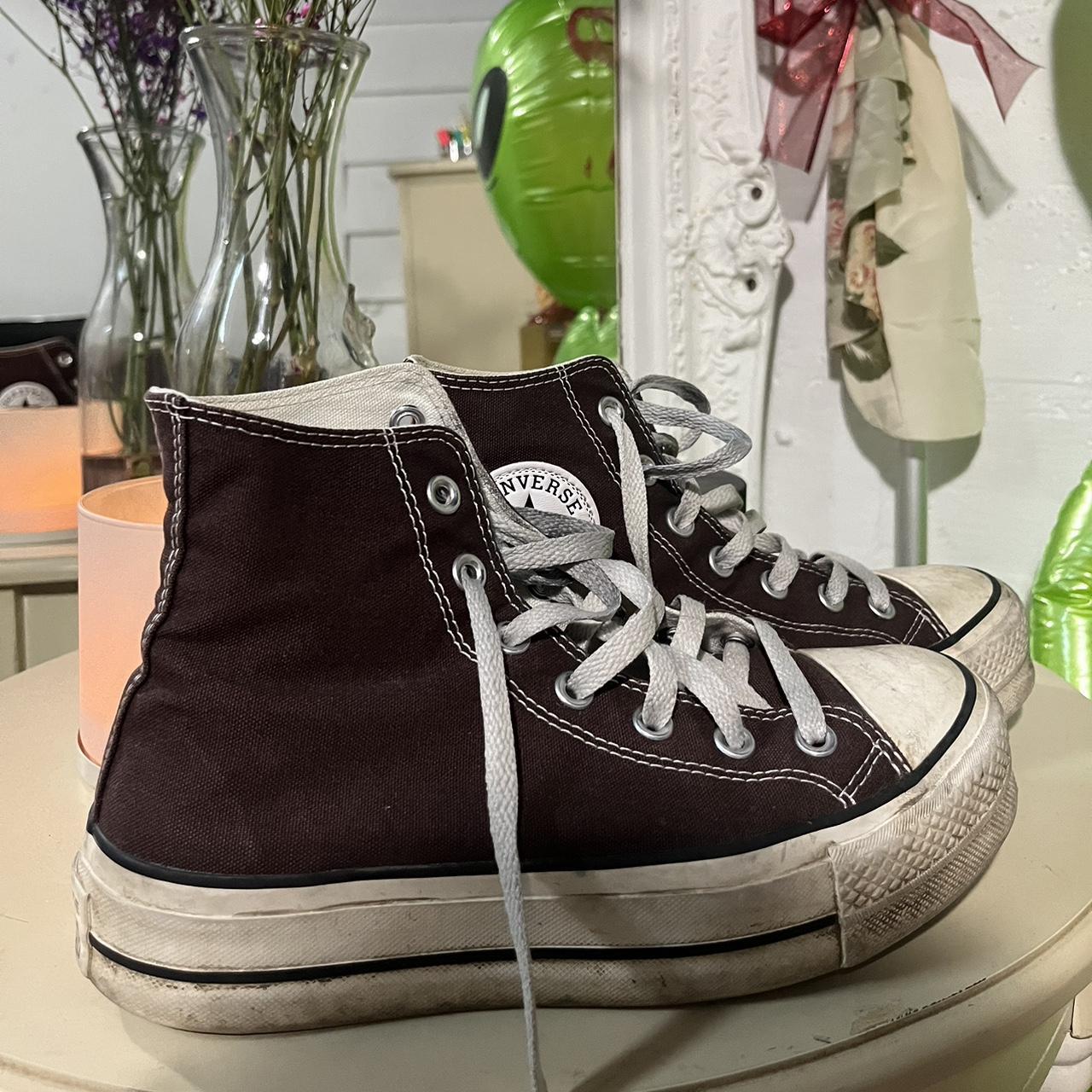 Brown Platform Converse In Good Condition Just Need Depop 4293