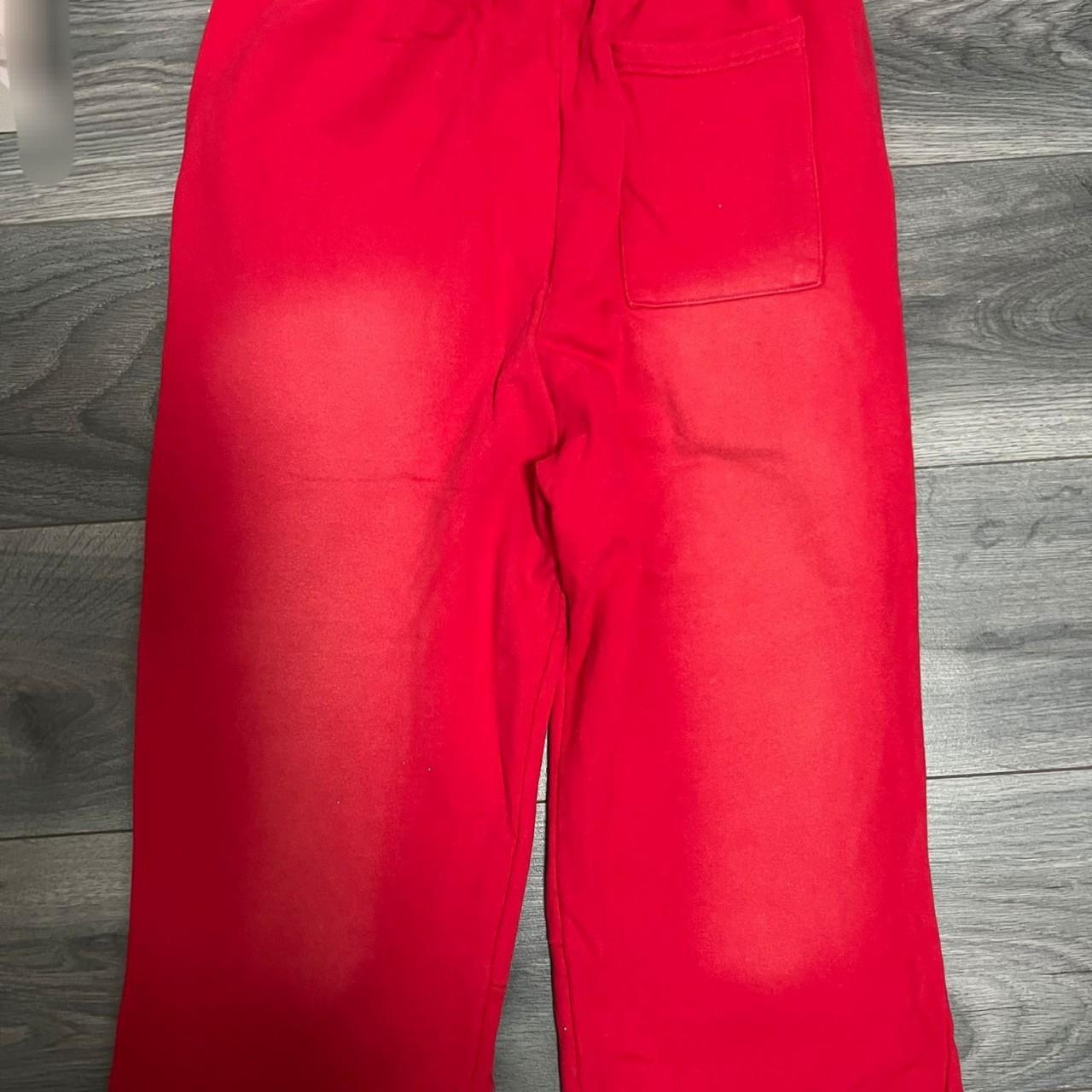 Hellstar --- Flare Sweatpants --- Red Size ---... - Depop