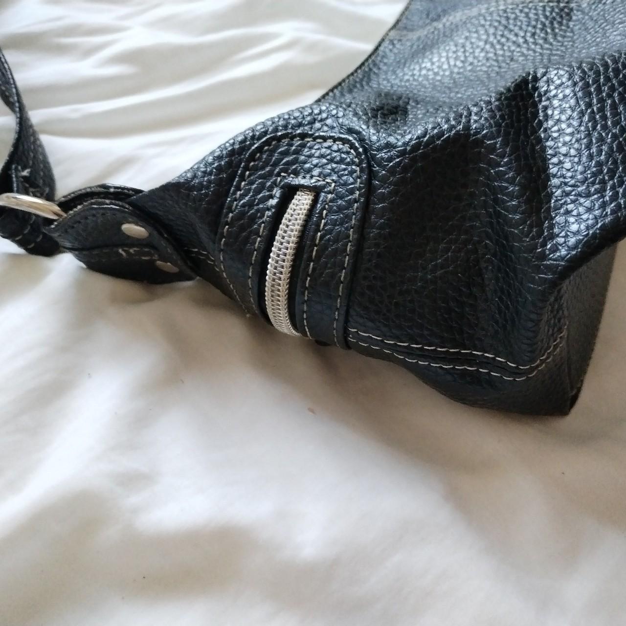 Gorgeous Y2k vintage faux leather black... - Depop