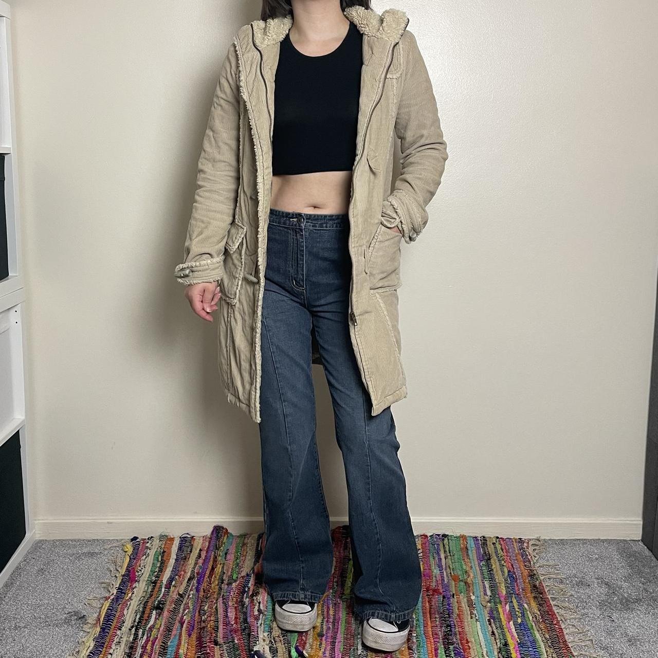 Women's Cream Coat Depop