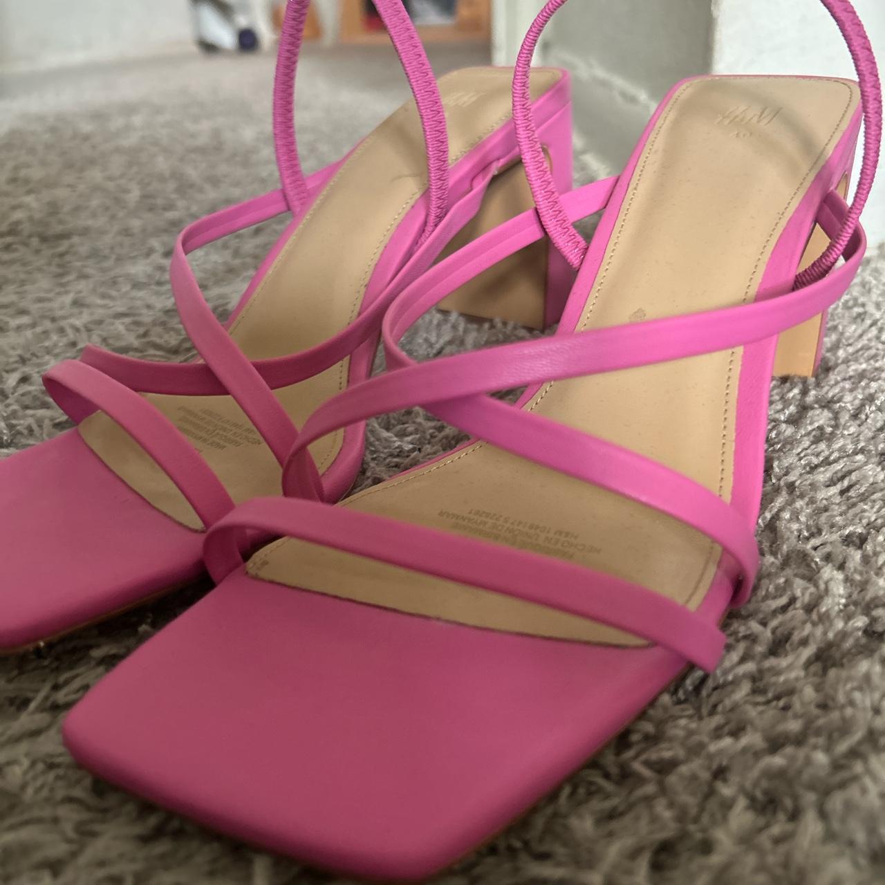 Handm Womens Pink Sandals Depop 1629