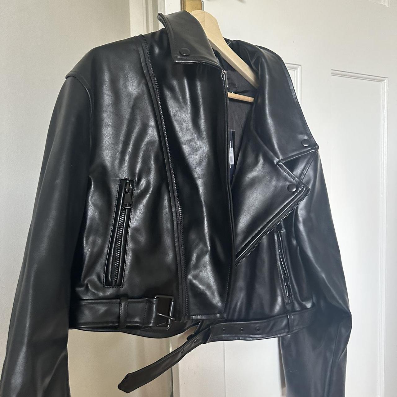 Lioness leather jacket w tags!! Quality is unreal.... - Depop