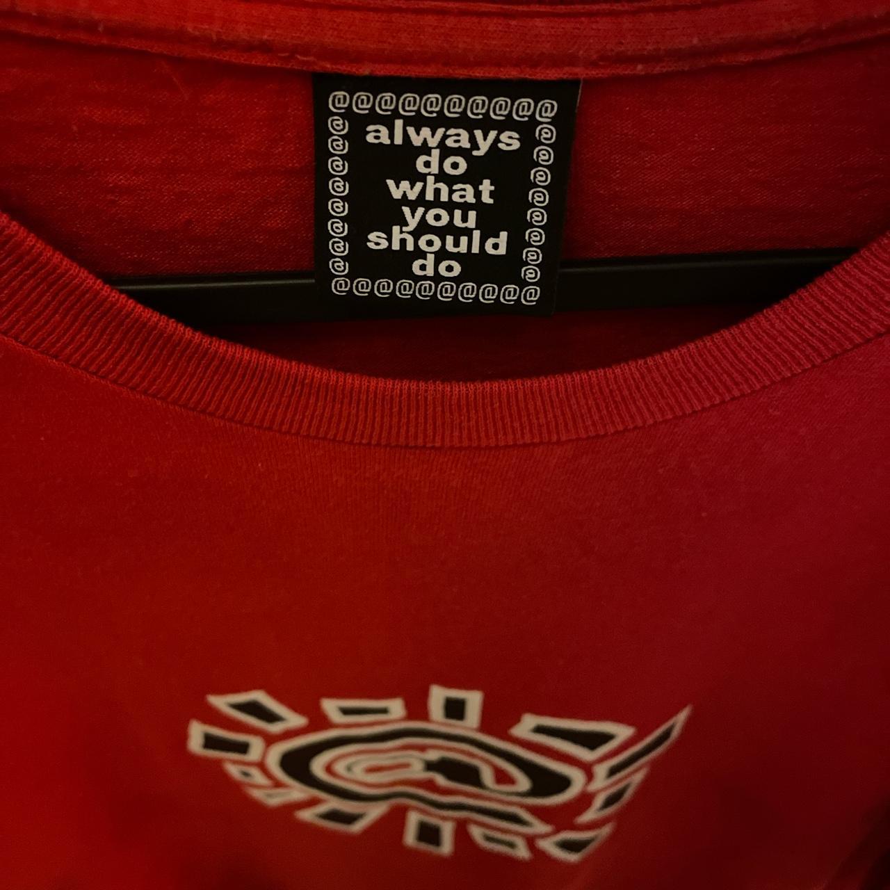 Always do what you should do. Red 🛑 T-shirt Size: | Depop