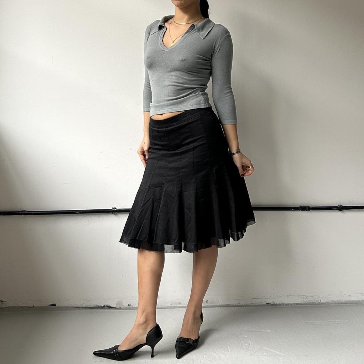 Pleated midi skirt 90s hotsell