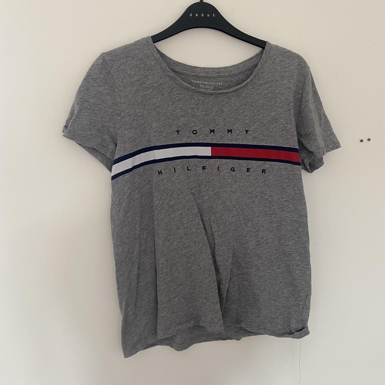 Tommy Hilfiger grey t shirt. In Great condition,... - Depop