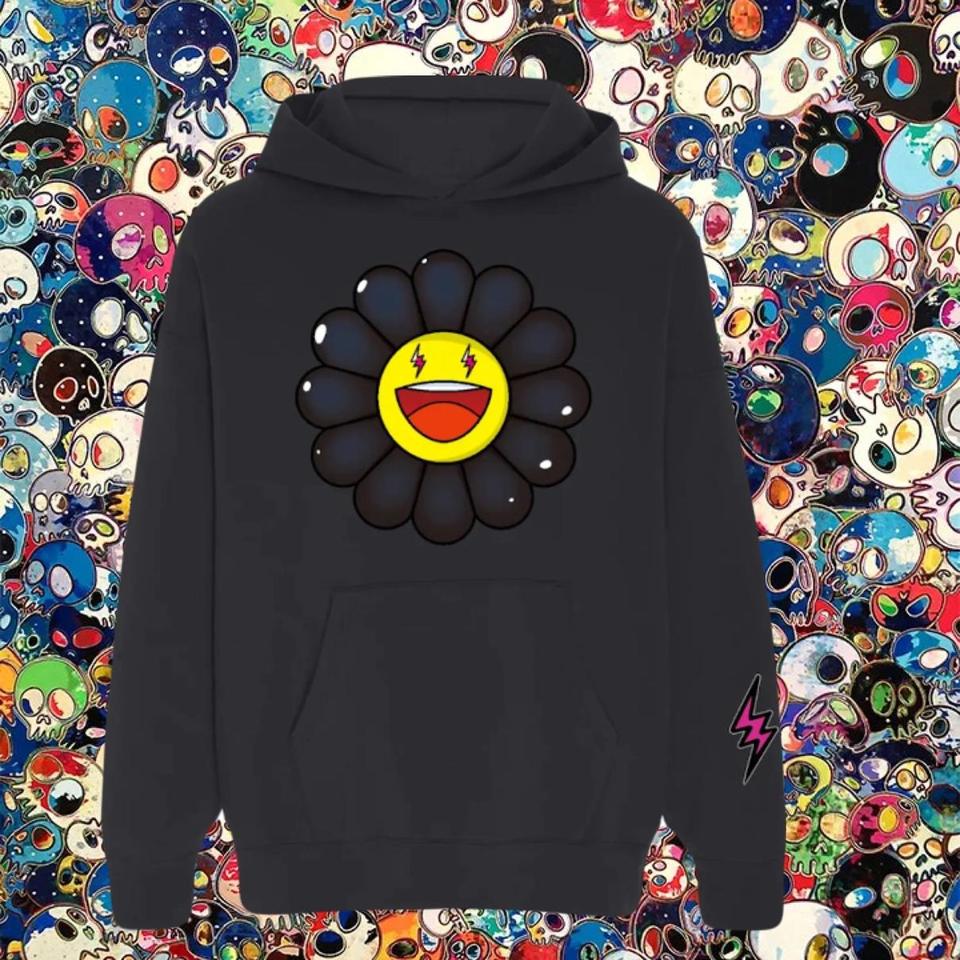 Takashi murakami flower discount hoodie j balvin