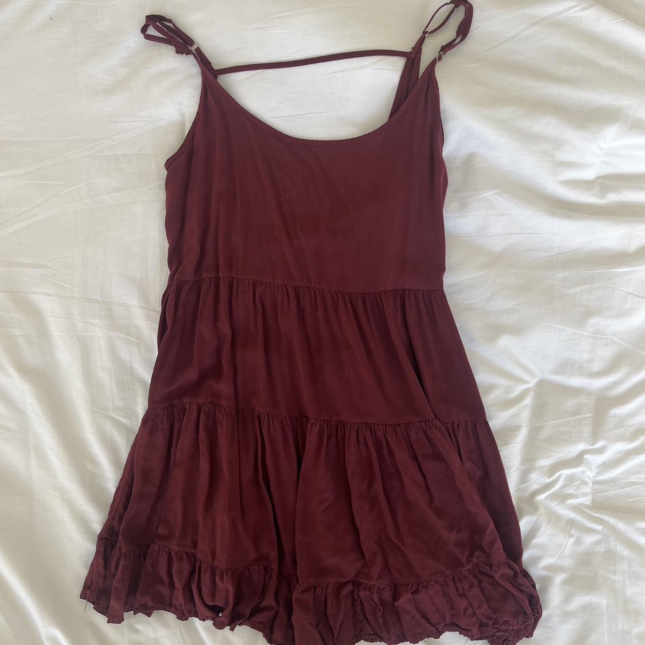 Brandy melville 2025 maroon dress