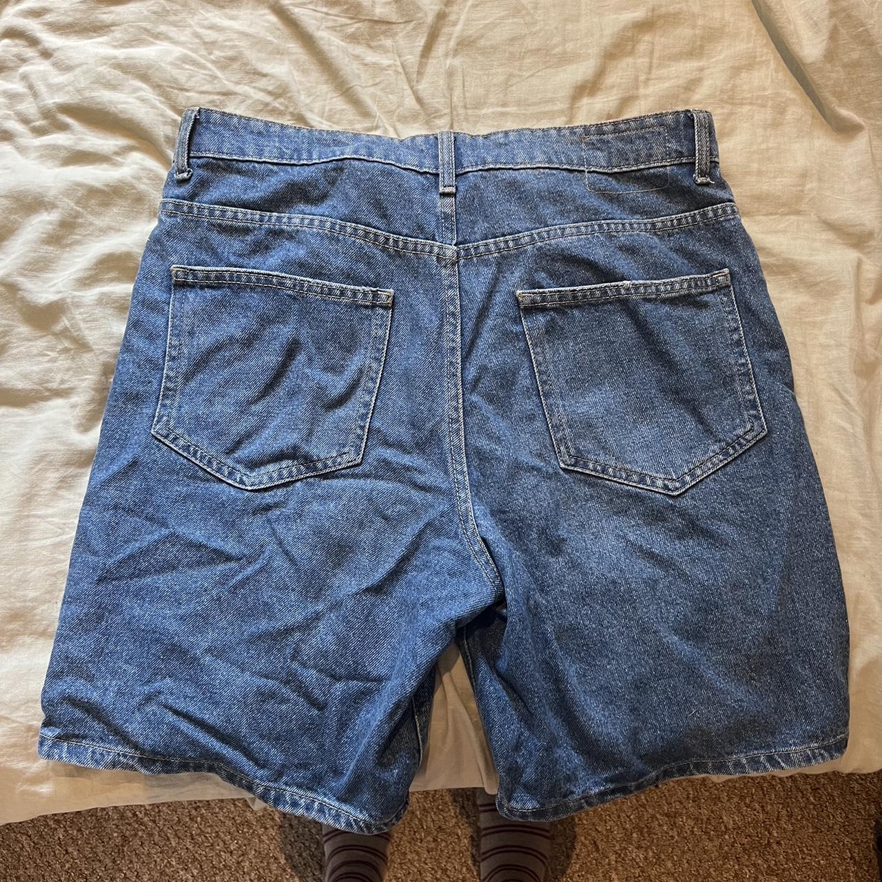 Baggy jean shorts Shown on a size 10 Open to offers - Depop