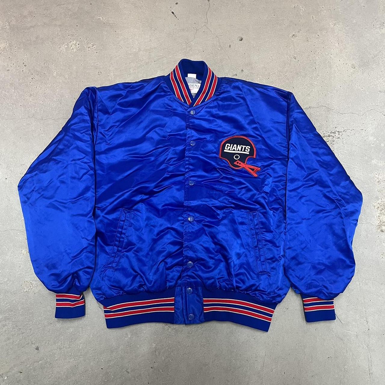 NY Giants Blue Satin Jacket