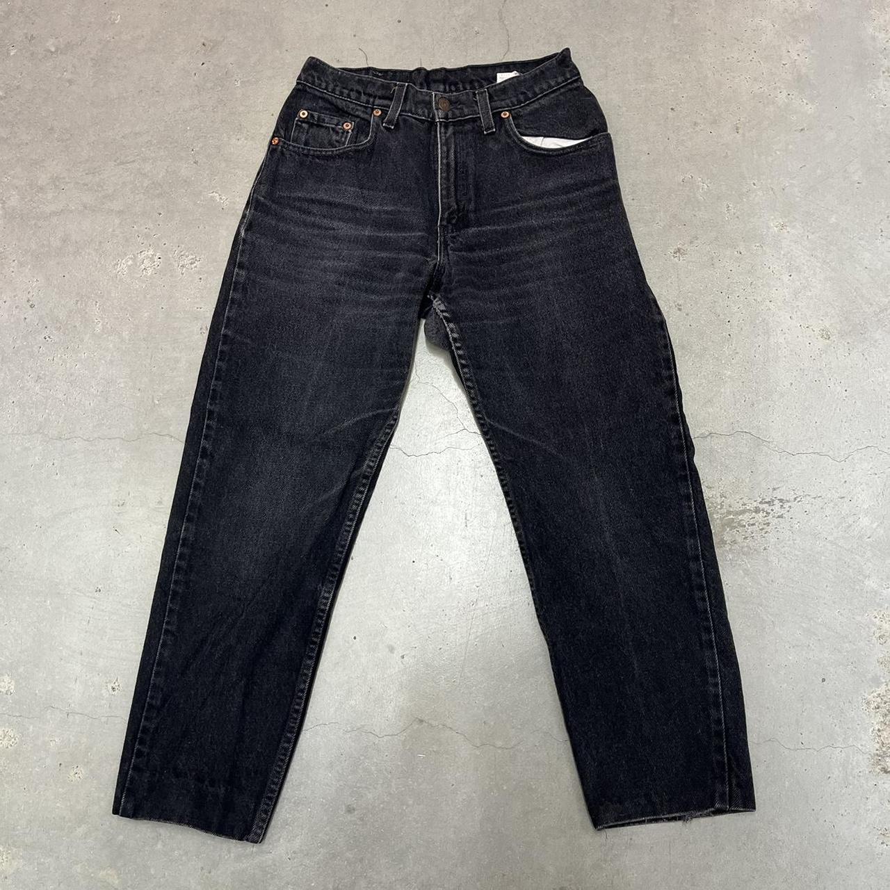 Vintage 90s Levi’s 550 black jeans made in USA...