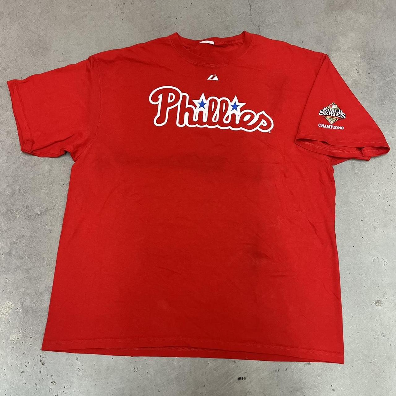 Majestic, Shirts, Phillies Mlb Jersey Victorino Button Up