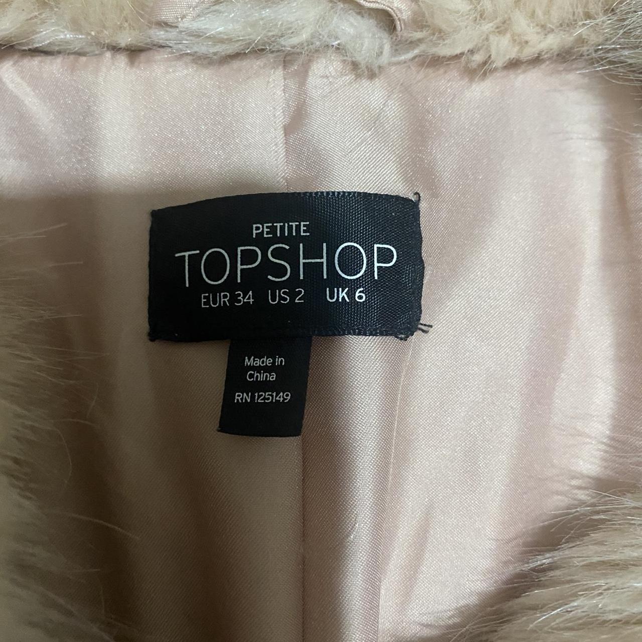 Dusty Pink Fur Jacket with collar Depop
