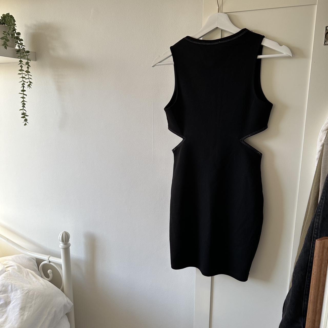 Zara black mini dress with side cutouts worn... Depop