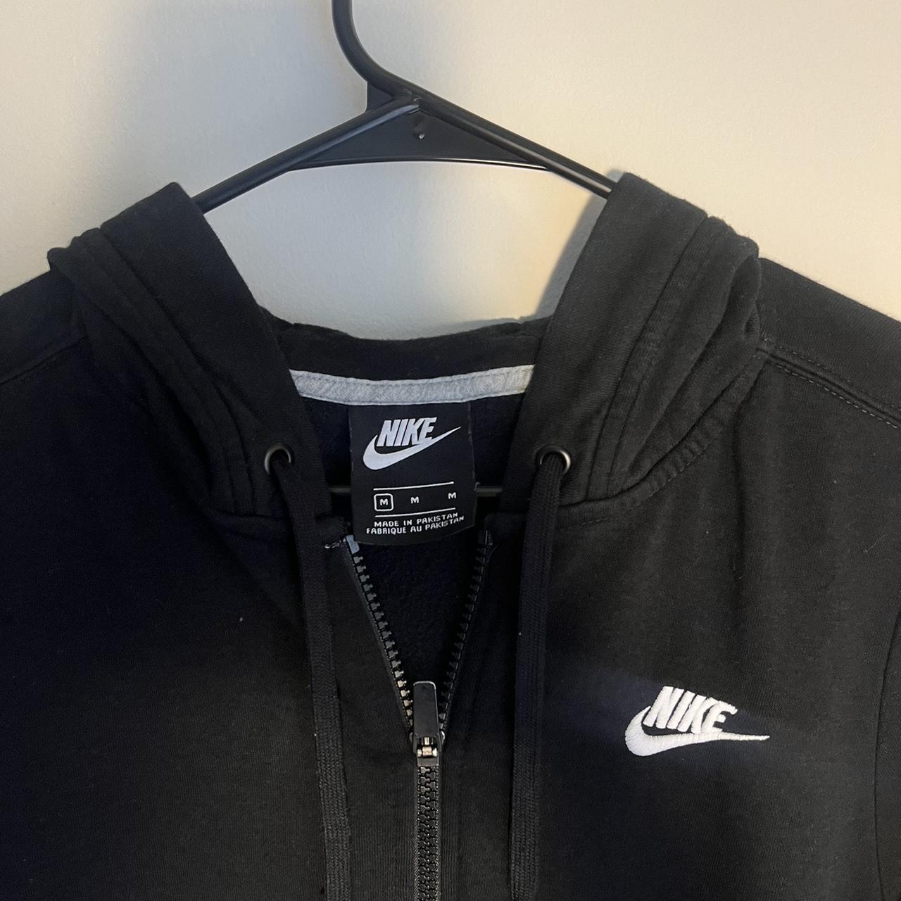 Black Nike Zip Up Hoodie In excellent condition... - Depop