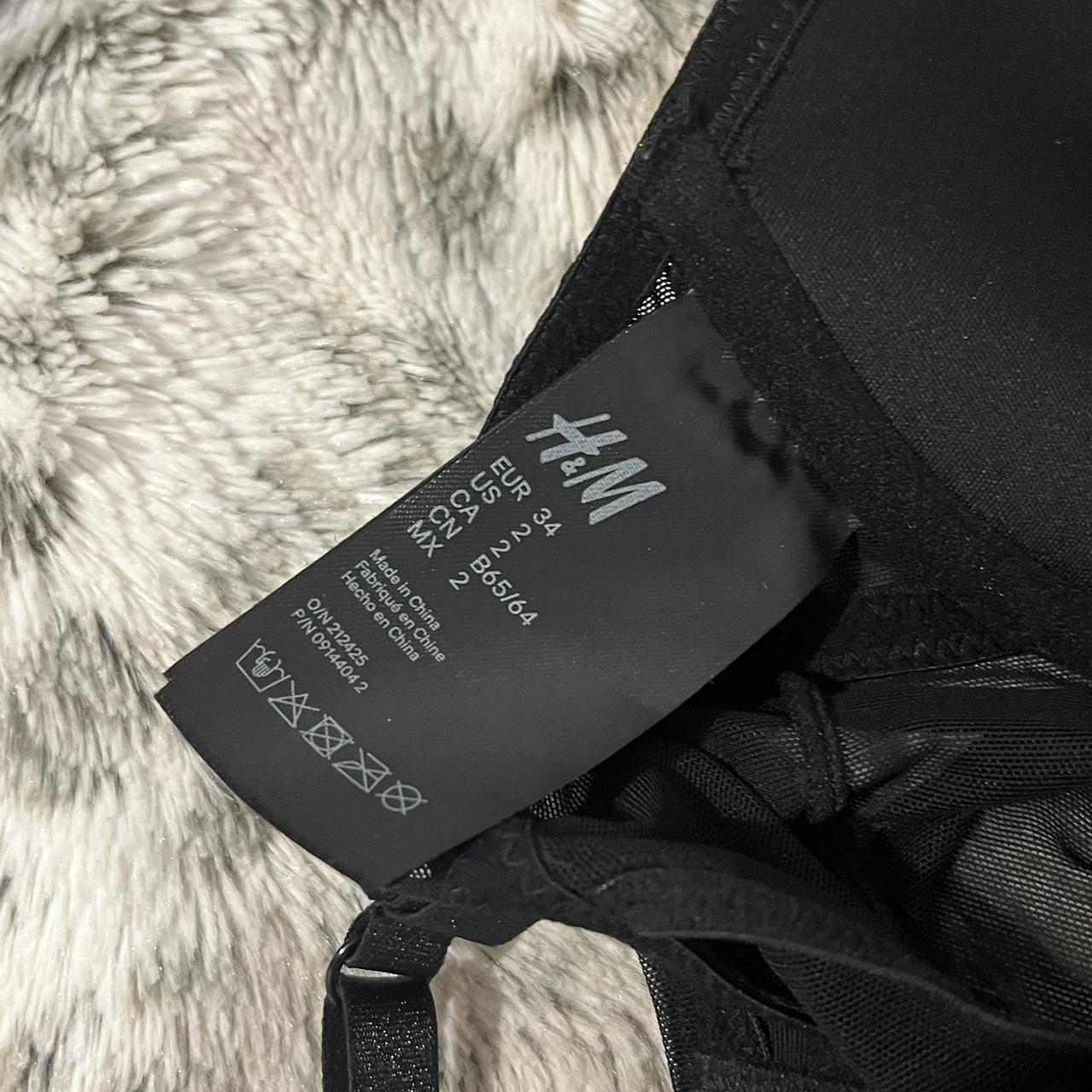 H&M black lace bodysuit lingerie with padding. I’m... Depop