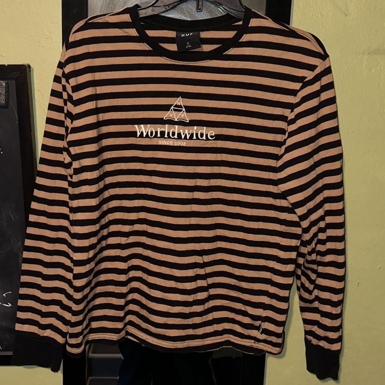 huf worldwide striped long sleeve