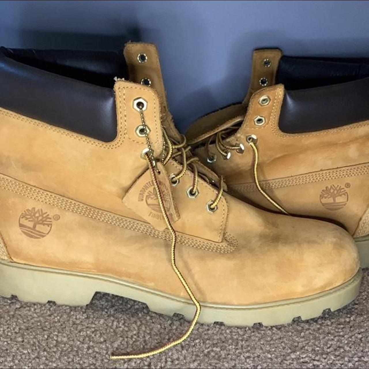 Timberland 6 Inch Wheat Mens size 13 wide Timbs work... - Depop