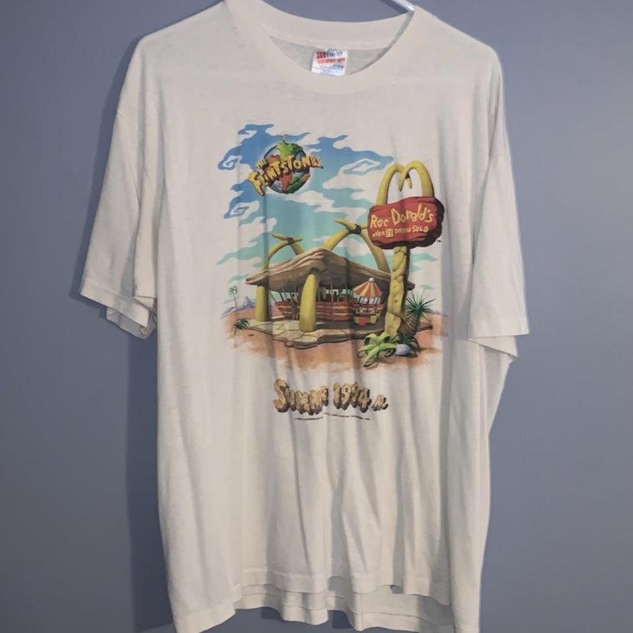 1994 Mcdonalds store Roc Donald Flinstones vintage Tee shirt