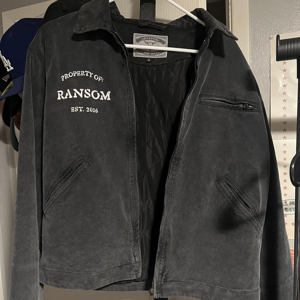 Ransom Medium black denim jacket. Never worn just... - Depop