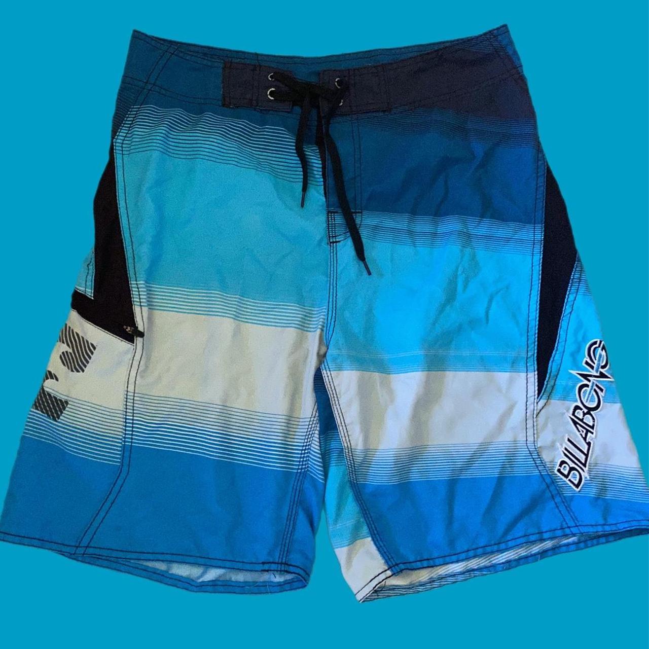 Billabong blue boardshorts 🌊. Size 32. Waist... - Depop