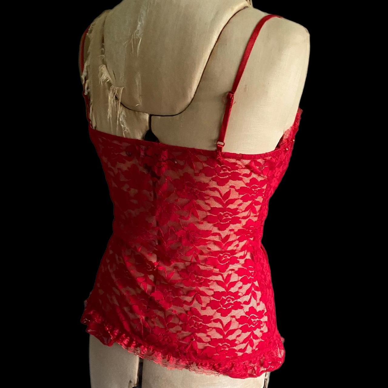 Women's Red Corset Depop
