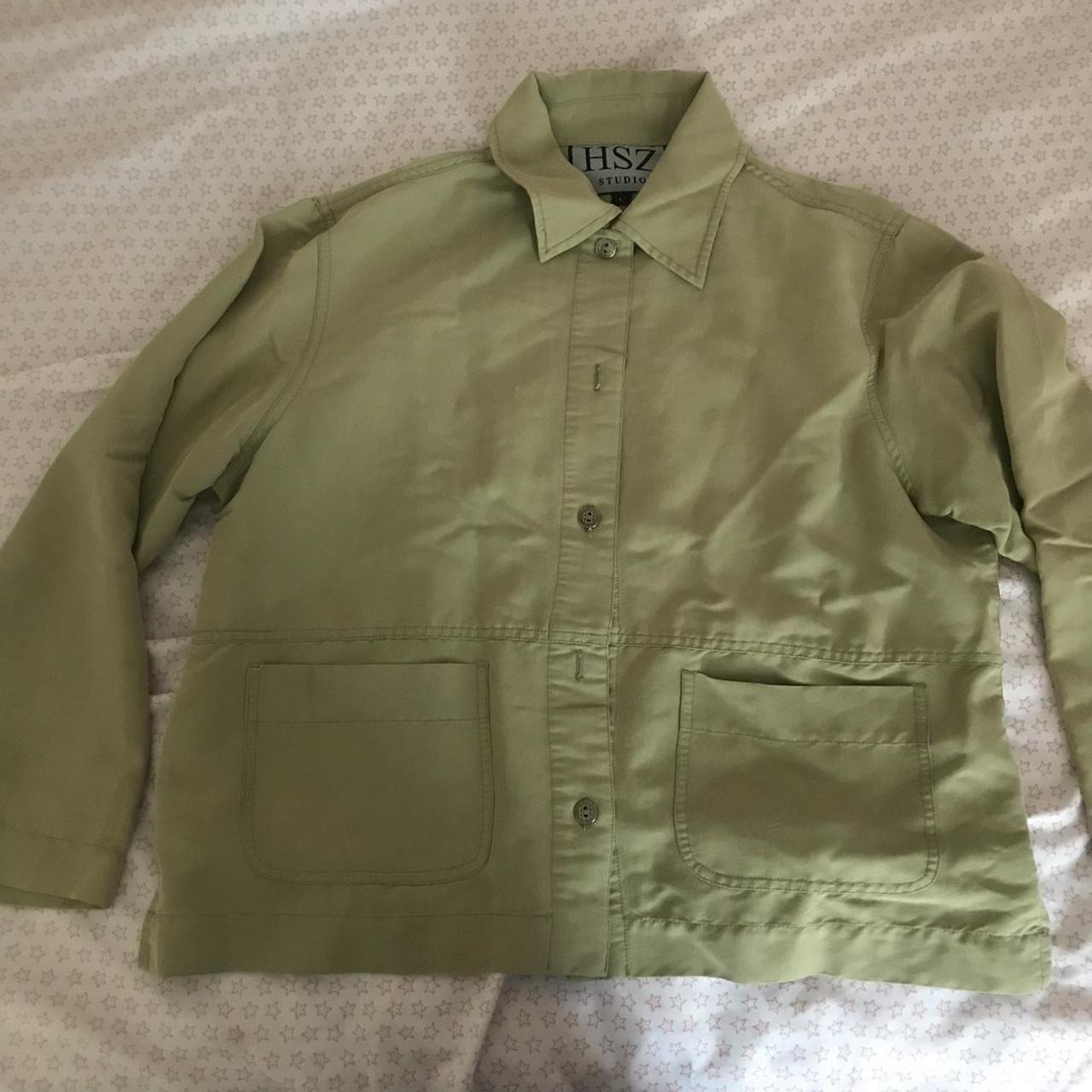 Green Jacket Light green cute jacket. Cute buttons... - Depop