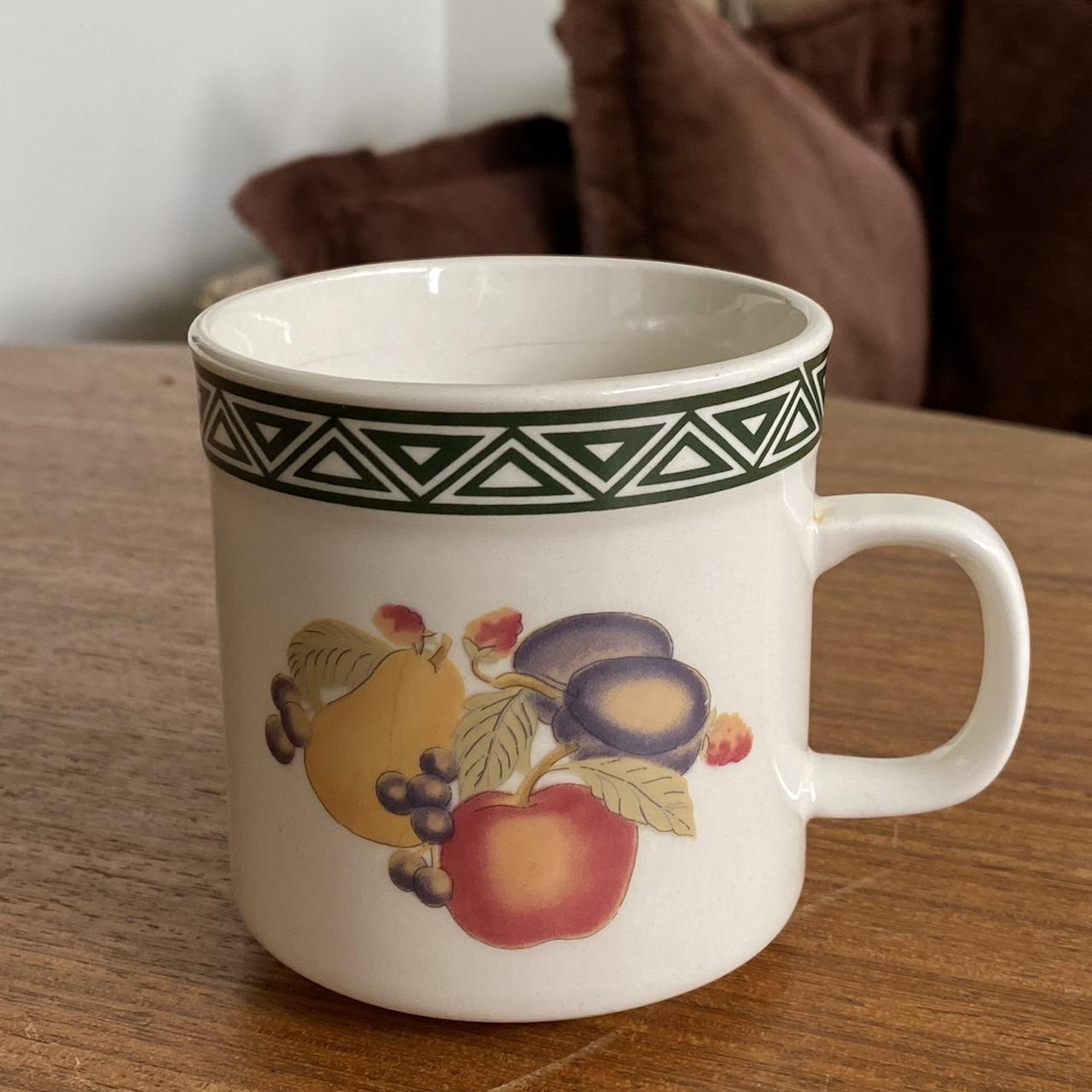 VINTAGE MUG FRUIT SALAD, CERAMIC 🍇 〰️Cute mug on... Depop