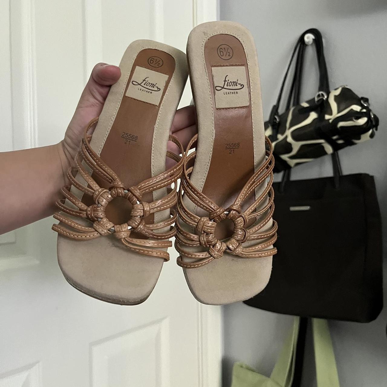 Vintage Louis Vuitton taupe satin sandal heels. Rare - Depop