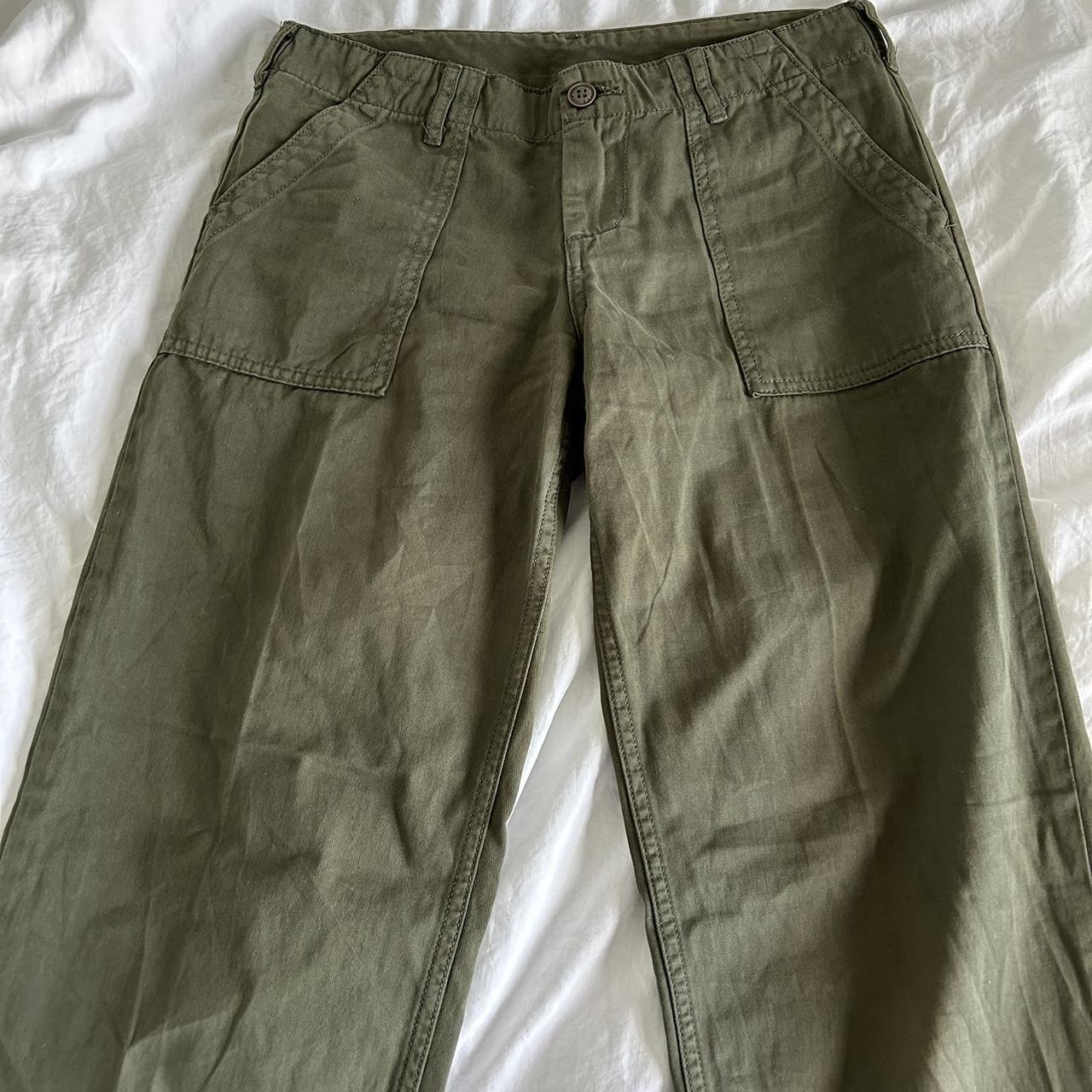 Gently worn Brandy Melville Parker cargo pants in... - Depop