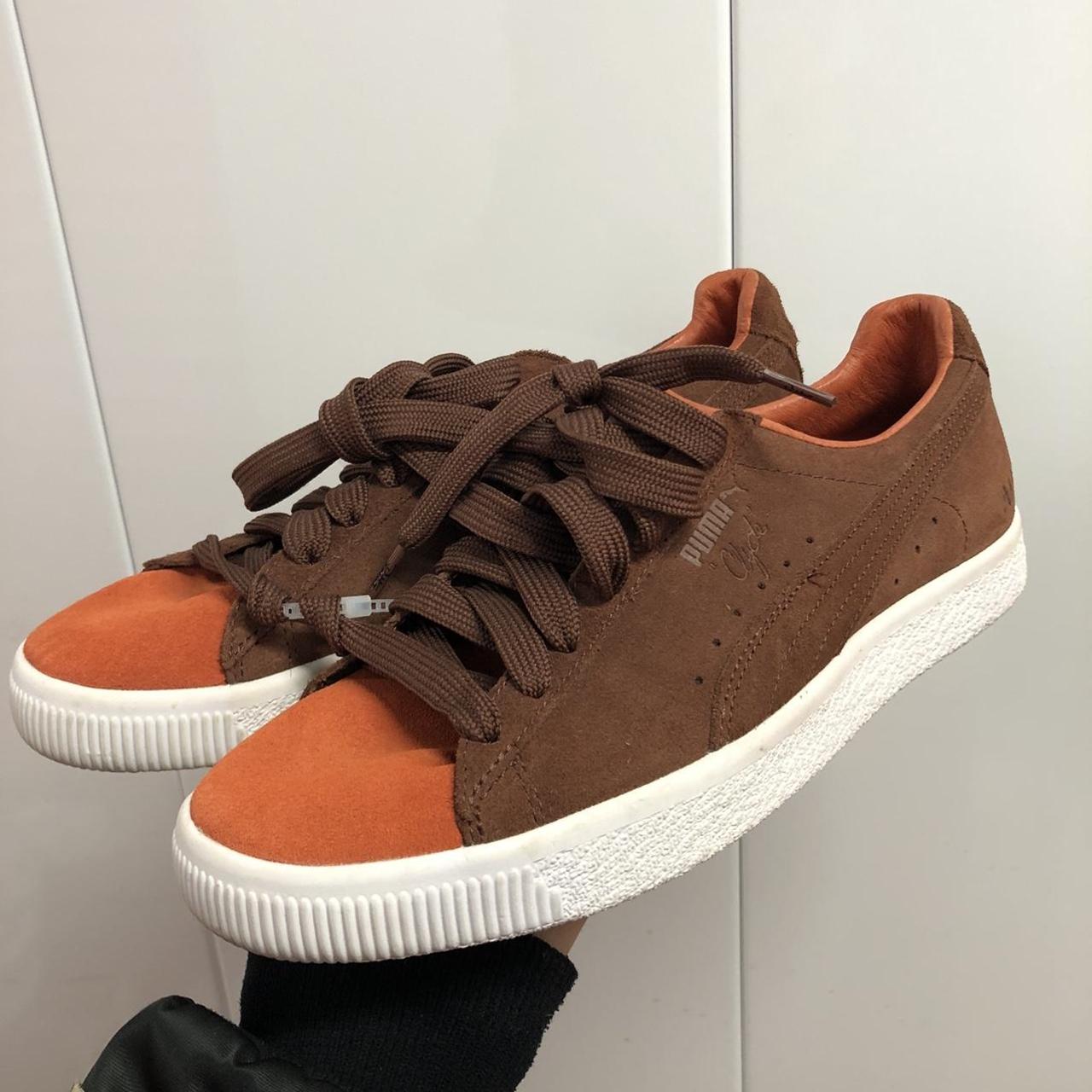 Patta x Puma Clyde Amsterdam Brown in vibrant. Depop