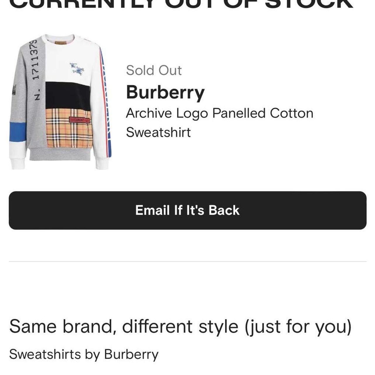 AUTHENTIC High in demand Burberry Archive logo