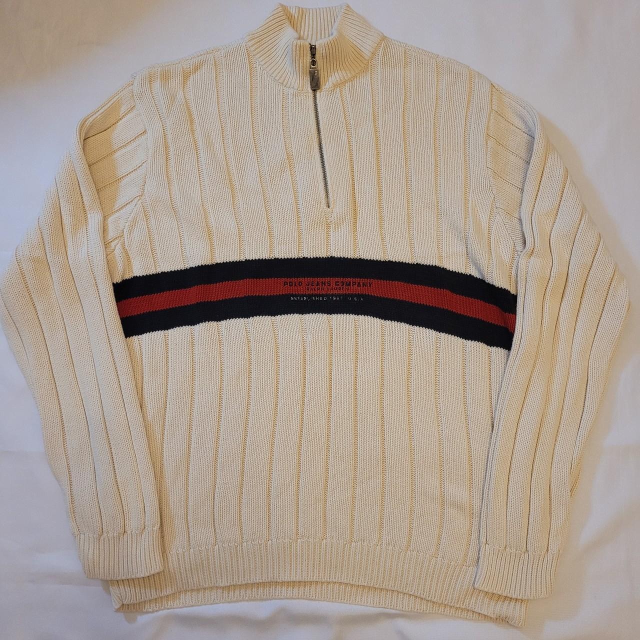 Vintage ralph lauren quarter zip Size XXL Fantastic... - Depop