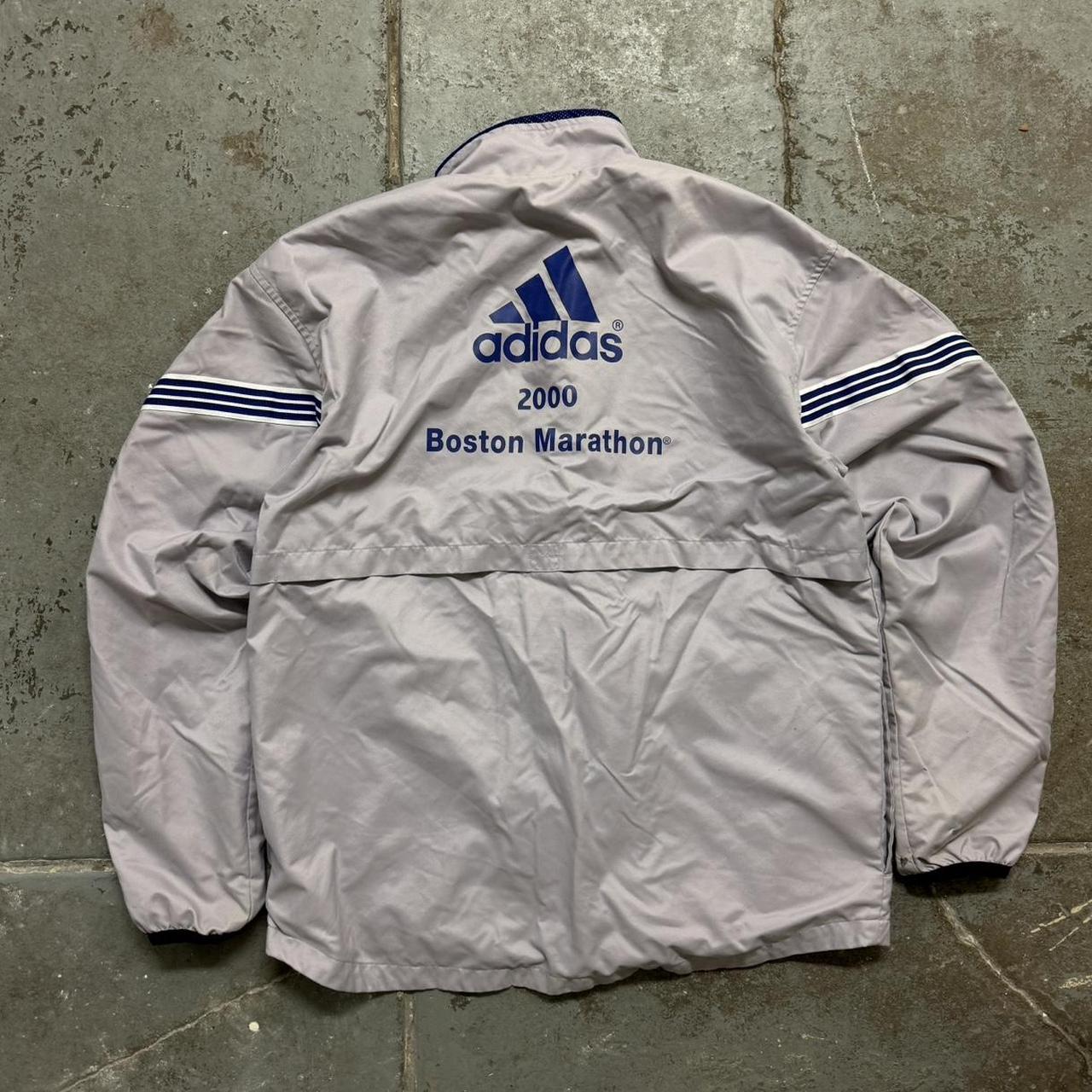 Vintage Y2K Adidas Boston Marathon Jacket 2000... - Depop