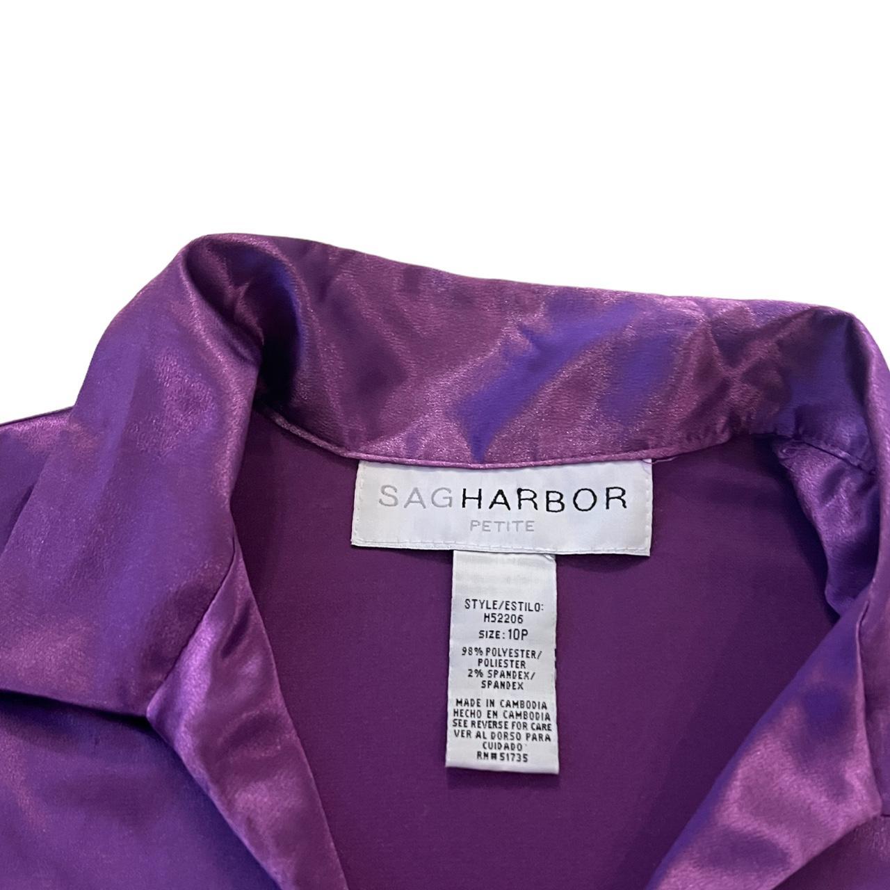 Sag Harbor Women's Purple Blouse (2)