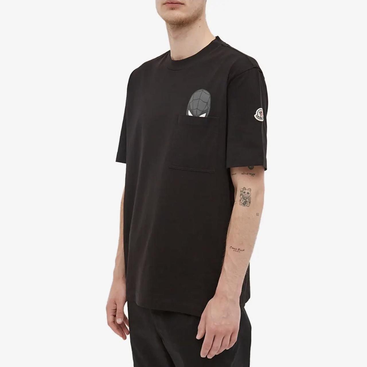 Moncler x Spiderman Pocket Print Tee Moncler pays | Depop