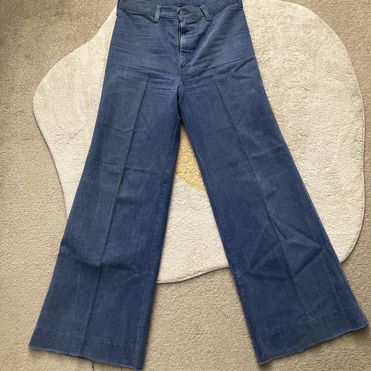 Vintage Levi’s blue flared bell bottom jeans. Great... - Depop