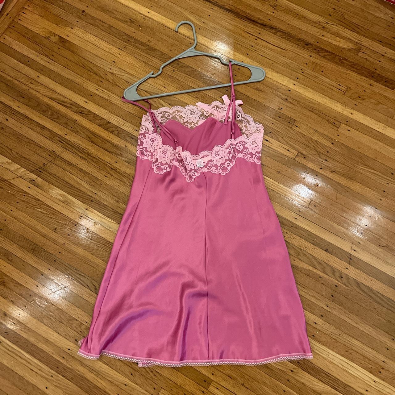 cutest victoria’s secret slip dress 💗 bright barbie... - Depop