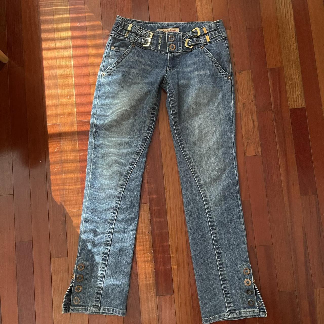 Low Rise Flare Y2k Apple Bottoms Jeans So Cute But Depop