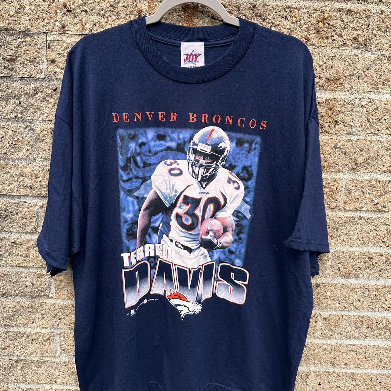 Logo Athletic, Shirts, Vintage Logo Athletic Denver Broncos 3 Terrell  Davis Jersey Size Small