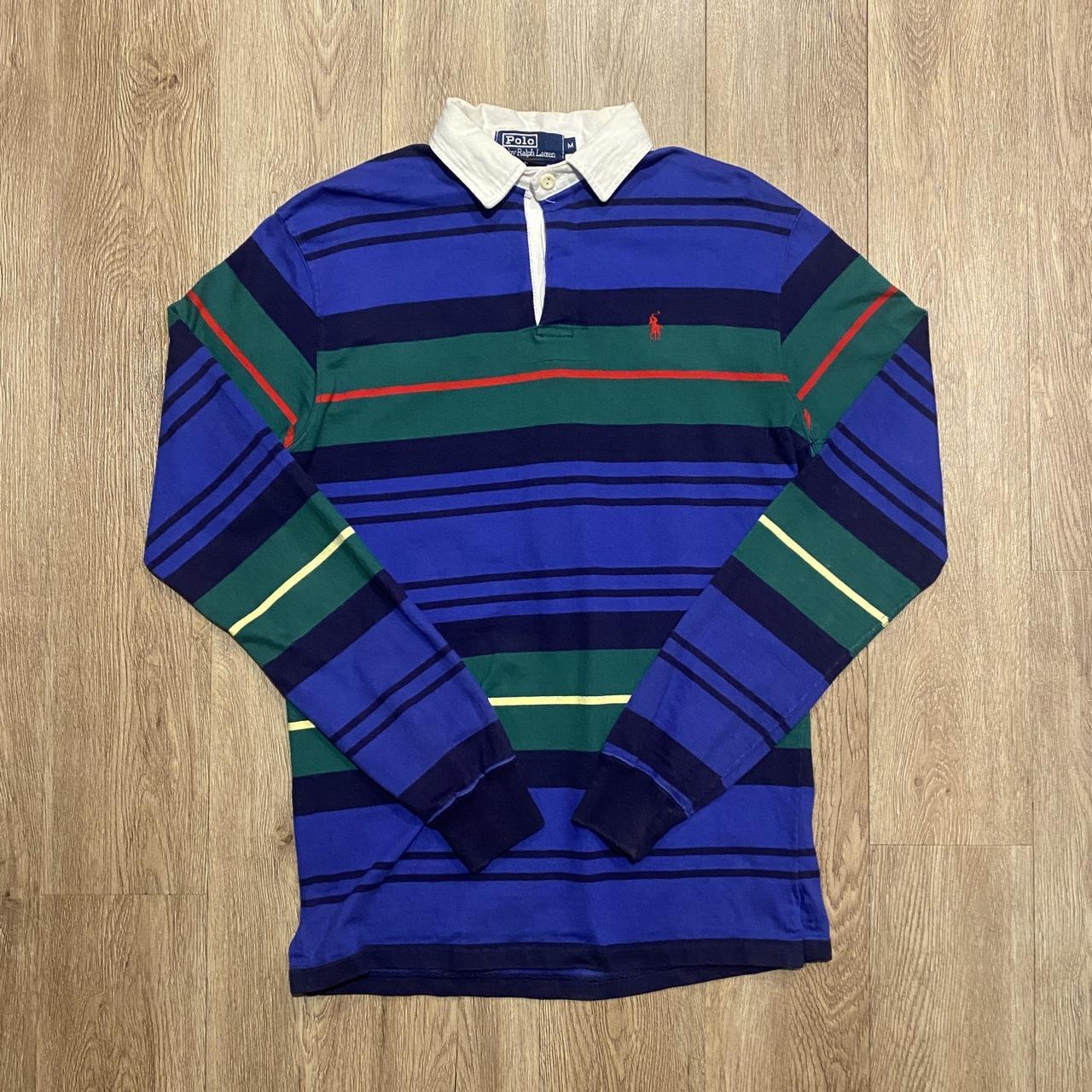 Polo Ralph Lauren Men's Green and Blue Polo-shirts | Depop