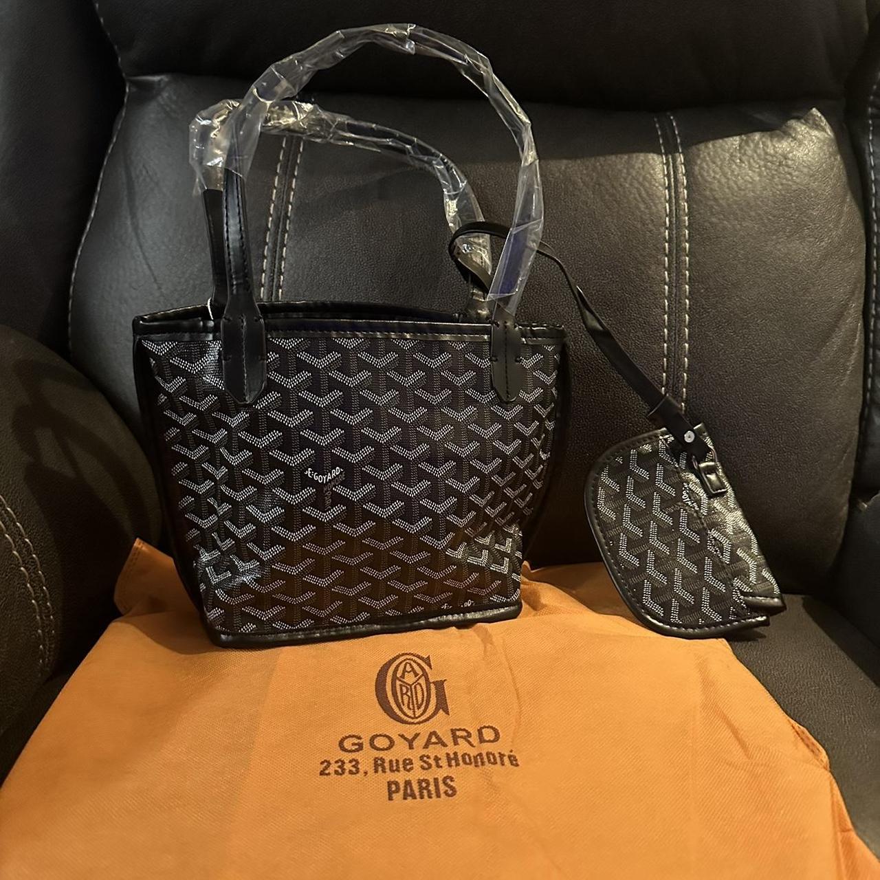 Black/Brown Goyard Mini Anjou Comes with dustbag... - Depop