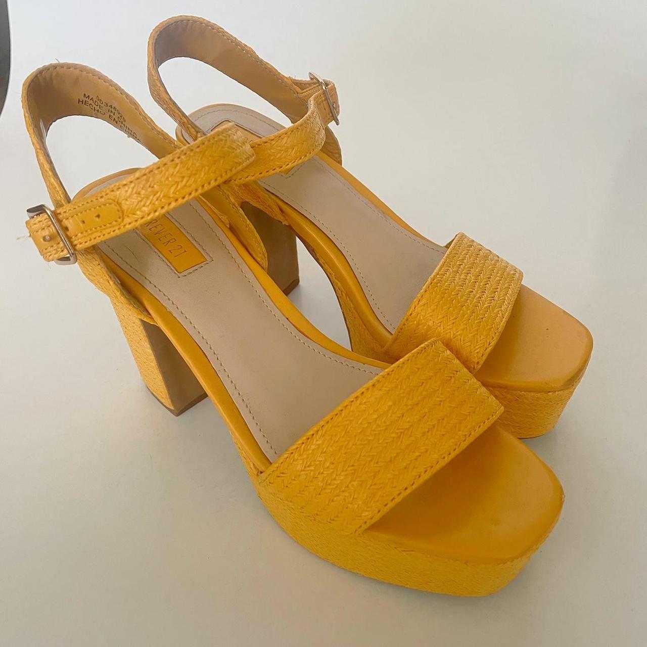 Yellow mules cheap forever 21